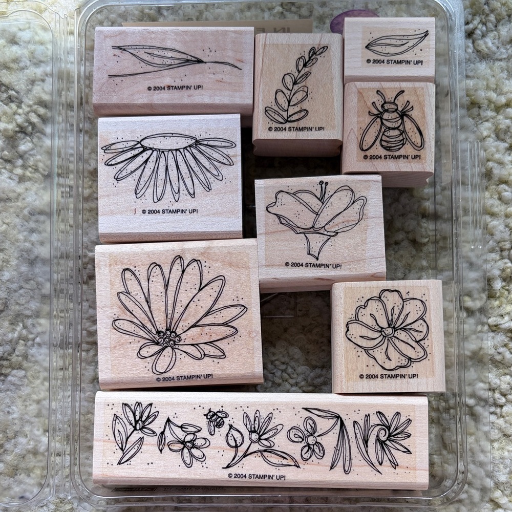 Stampin' Up! Two-step stampin’ In Full Bloom Rubber Stamp Set